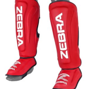 Espinillera Zebra Pro Thai. Roja